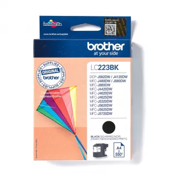 Brother LC-223BK oriģinālā melnā tintes kasetne, 1 gab.