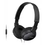 Sony MDR-ZX110AP vadu austiņas ar mikrofonu, melnas
