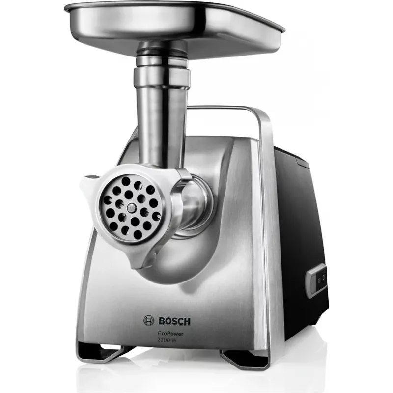 Bosch MFW68660 gaļas maļamā mašīna 800 W, melna, hromēta