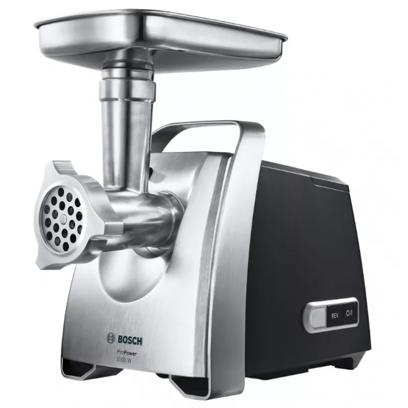 Bosch MFW68660 gaļas maļamā mašīna 800 W, melna, hromēta