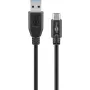 USB-C uz USB A uzlādes kabelis Goobay 67999, 0.5 m, melns