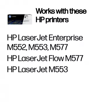 HP 508X High Yield Black Original LaserJet Toner kasetne, 12500 lpp., melna, 1 gab.