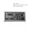 CLUB3D USB 3.2 Gen 1 Mini Dokošanas stacija 4K UHD pie 30Hz, īpaši plāns dizains