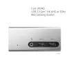 CLUB3D USB 3.2 Gen 1 Mini Dokošanas stacija 4K UHD pie 30Hz, īpaši plāns dizains
