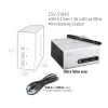 CLUB3D USB 3.2 Gen 1 Mini Dokošanas stacija 4K UHD pie 30Hz, īpaši plāns dizains