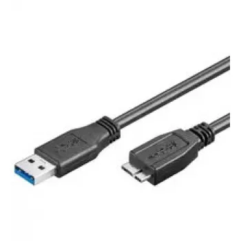 USB kabelis Goobay 1m USB 3.0 A/micro-B Melns