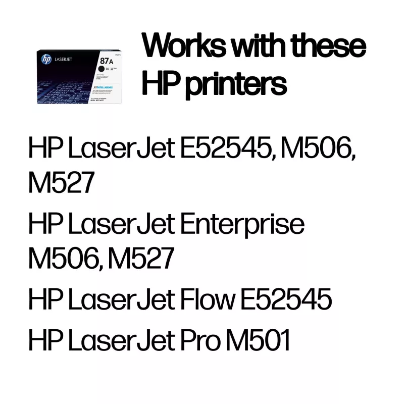 Tonera kasetne HP 87A Black Original LaserJet 8550 lapas Melna
