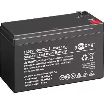 Akumulators Svina Skābes Noslēgts Goobay GO12-7.2 7200 mAh 12 V