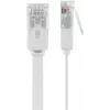 Goobay 95155 tīkla kabelis Cat6 U/UTP balts, 7 m, RJ-45 ar zeltītiem kontaktiem