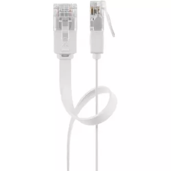 Goobay 95155 tīkla kabelis Cat6 U/UTP balts, 7 m, RJ-45 ar zeltītiem kontaktiem