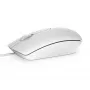 DELL vadu pele MS116 - Balta, Ambidekstrāla, Optiska, USB-A, 1000 DPI