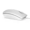DELL vadu pele MS116 - Balta, Ambidekstrāla, Optiska, USB-A, 1000 DPI
