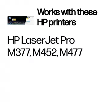 Tonera kasetne HP CF412A M452DN 2300 lpp Dzeltena