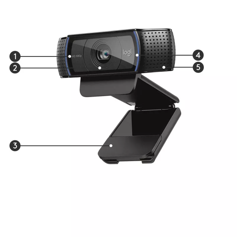 LOGITECH C920 HD Pro tīmekļa kamera - USB