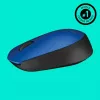 Logitech M171 bezvadu pele RF optiskā 1000 DPI, zila