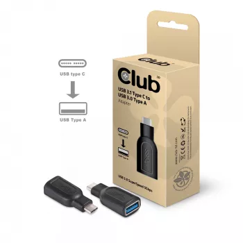 CLUB3D CAA-1521 USB 3.1 Type C uz USB 3.0 A adapteris
