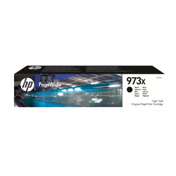 HP 973X augstas ražības melna oriģinālā PageWide kasetne, melna, 1 gab., 10000 lappušu