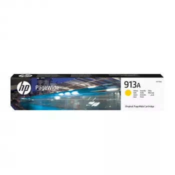 HP 913A Dzeltens oriģinālais PageWide kasetne