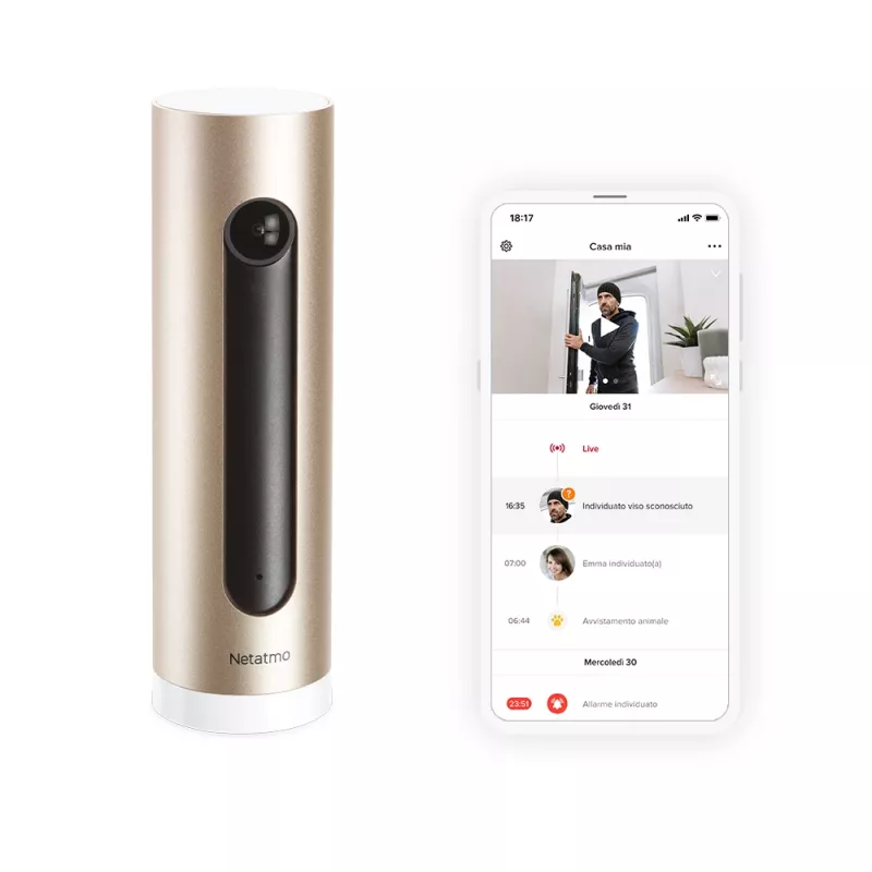 Netatmo Welcome Iekštelpu IP drošības kamera 1920 x 1080 pikseļi Galds