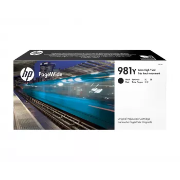HP 981Y Extra High Yield Black Original PageWide kasetne, melna, 1 gab., 20000 lapas