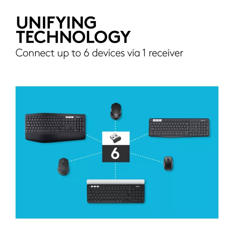 LOGTECH M720 Triathlon Multi Device Bezvadu Optiskā Pele - Melna