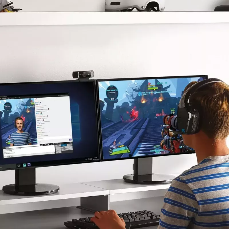 Logitech C922 1920 x 1080pikseļi USB melna tīmekļa kamera
