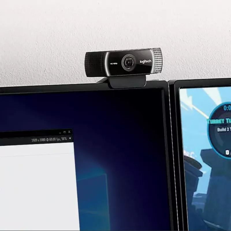 Logitech C922 1920 x 1080pikseļi USB melna tīmekļa kamera