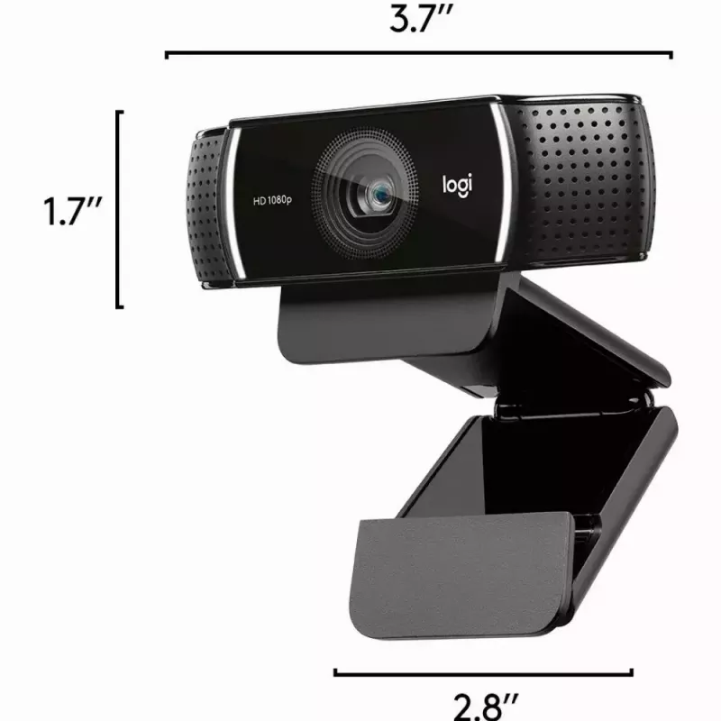Logitech C922 1920 x 1080pikseļi USB melna tīmekļa kamera
