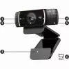 Logitech C922 1920 x 1080pikseļi USB melna tīmekļa kamera