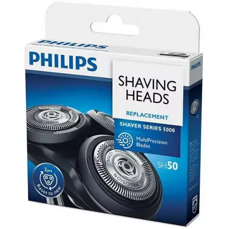 Philips SHAVER Series 5000 SH50/50 nomaināmās skūšanas galviņas, 3 gab., hromētas