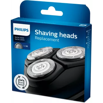 Nomaināmie skūšanās galviņu komplekti Philips SHAVER Series 3000 SH30/50 — 3 nerūsējošā tērauda galviņas