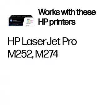 HP 201X 3 komplekts Augstas ražības ciāna/magentas/dzeltenas oriģinālās LaserJet tonera kasetnes