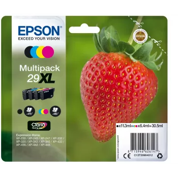 Kasetne Epson Tinte C13T29964012 29XL XL Melna Ciāna Magenta Dzeltena