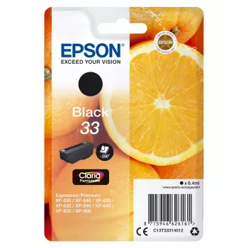 Kasetne Epson 33 Melna 250 lapas C13T33314012