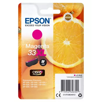 Kartridžs Epson 33XL Magenta 650 lpp C13T33634012