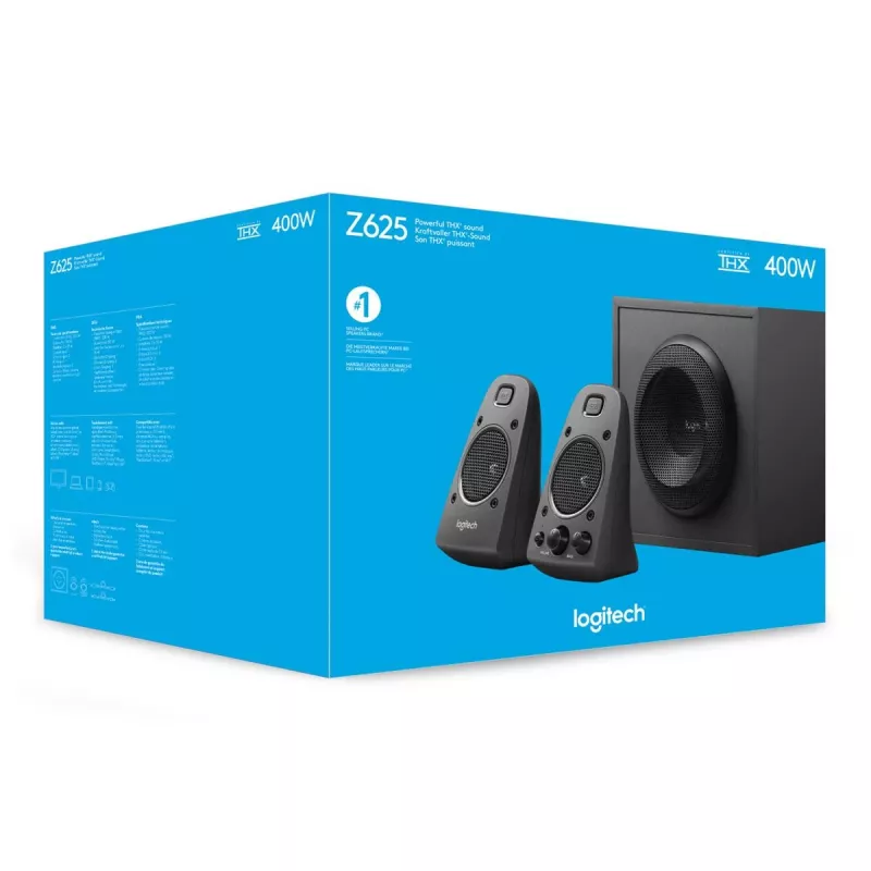 LOGITECH Z625 2.1 kanāli 200 W Melns