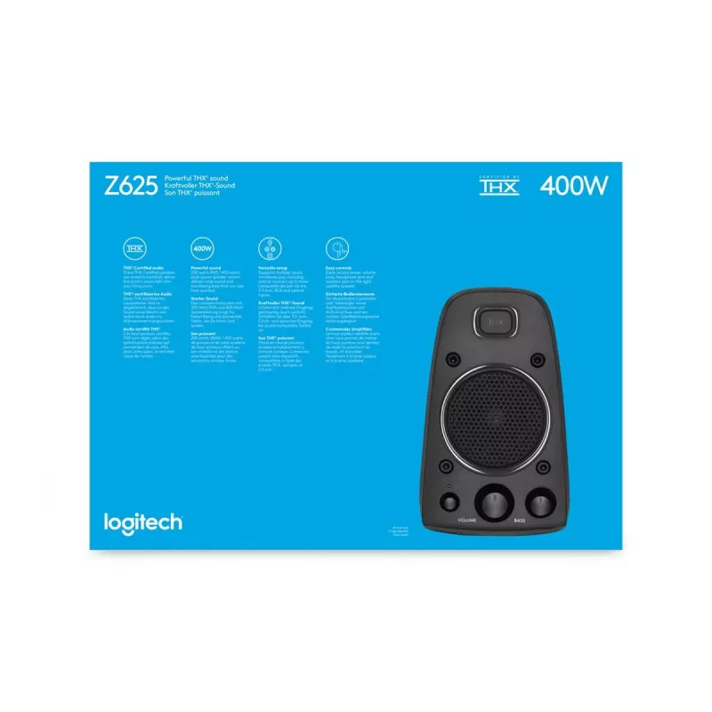 LOGITECH Z625 2.1 kanāli 200 W Melns