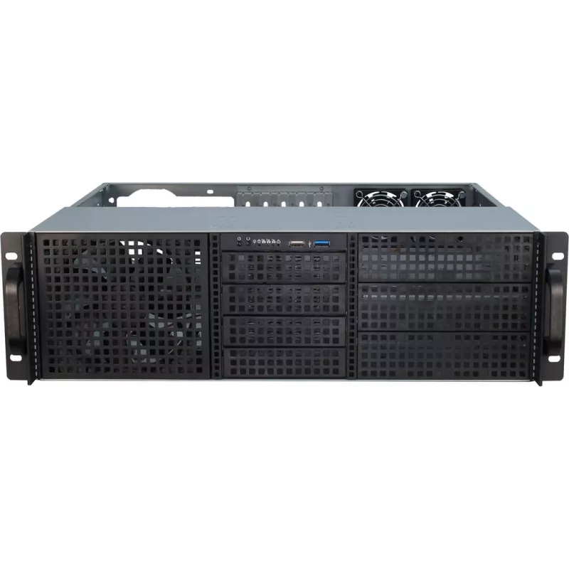 Servera korpuss Inter-Tech 3U-30240 Rack Melns