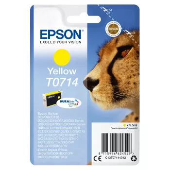 Epson T0714 DURABrite Ultra dzeltenā oriģinālā kasetne (Yellow)
