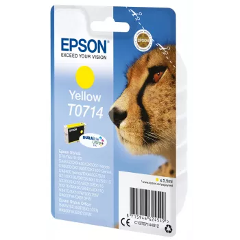 Epson T0714 DURABrite Ultra dzeltenā oriģinālā kasetne (Yellow)