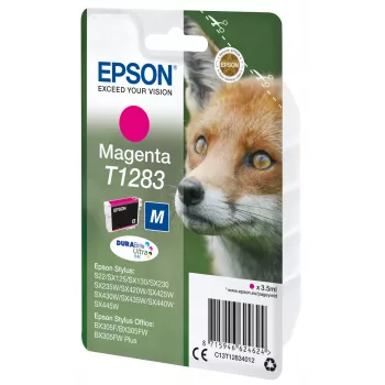 Epson Fox Singlepack Magenta T1283 DURABrite Ultra Tinte, Magenta, pigmenta tinte, 3.5 ml, 1 gab., 160 lpp.