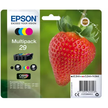Epson Multipack 29 Claria Home Ink – 4 krāsas (C, M, Y, K) oriģinālā tinte