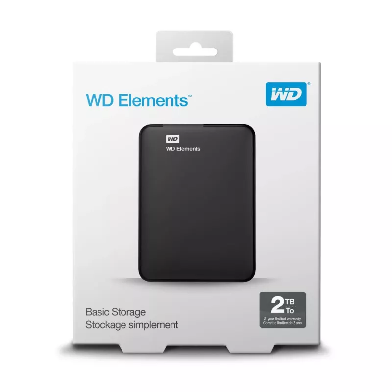 WESTERN DIGITAL Elements 2TB ārējais cietais disks USB-A 3.0