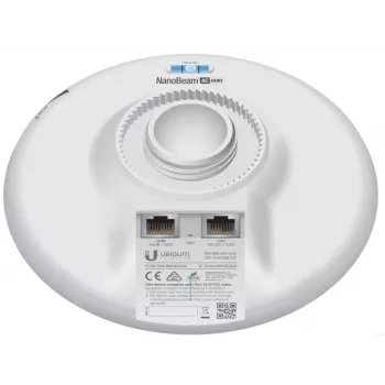 UBIQUITI NETWORKS Piekļuves punkts NanoBeam AC Gen2 NBE-5AC-Gen2 airMAX Atheros MIPS 74Khz Balts