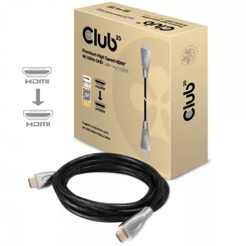 CLUB3D Premium High Speed HDMI™ 2.0 4K60Hz UHD kabelis 1 m