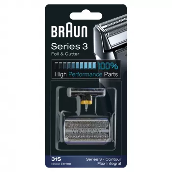 Skūšanās galviņa BRAUN Series 3 31S – nomaiņas galviņa, viena, melna, 10 g