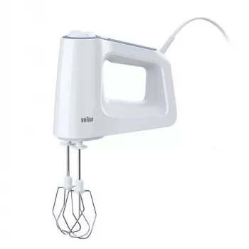 Braun HM 3135 WH roku mikseris 500 W pelēks, balts