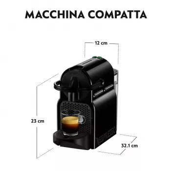Kapsulu kafijas automāts De’Longhi Inissia EN 80.BAE, Nespresso, 0,7 L ūdens tvertne, 19 bāri, melns