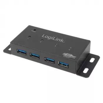 Hub LogiLink UA0149 USB 3.2 Gen 1 Type-A Pelēks