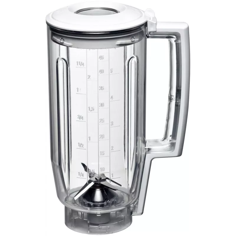 Piederums Bosch mikserim/virtuves kombainam MUZ5MX1 — caurspīdīgs plastmasas korpuss, 1 kg